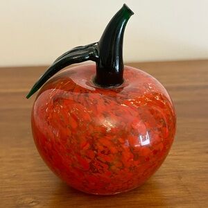 Vintage Murano glass apple/pumpkin